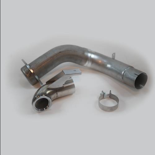 No Limit Fabrication 6.7 PowerStroke 4" Stainless Steel Downpipe